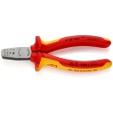 Knipex Crimp Tool for Wire Ferrules 0.25-2.5 mm², Compact 145mm Length, Vanadium Electric Steel 97 68 145 A