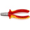 Knipex Crimp Tool for Wire Ferrules 0.25-2.5 mm², Compact 145mm Length, Vanadium Electric Steel 97 68 145 A