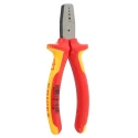 Knipex Crimp Tool for Wire Ferrules 0.25-2.5 mm², Compact 145mm Length, Vanadium Electric Steel 97 68 145 A