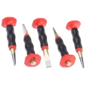 RS PRO 5-Piece Anti-Vibration Punch Set, Chrome Vanadium Steel, 10mm Shank, Germany 701-0568
