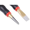 RS PRO 5-Piece Anti-Vibration Punch Set, Chrome Vanadium Steel, 10mm Shank, Germany 701-0568