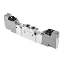SMC Pneumatic Solenoid Valve 24V DC 5-Port G 1/8 One-Touch Fitting 0.7 Mpa Max Pressure Die Cast Aluminium Body SY5000