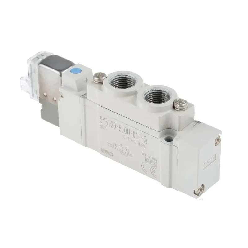 SMC Pneumatic Solenoid Valve 5/2 Spool Valve G 1/8 Port 24V DC 0.7 MPa Max Pressure SY5000