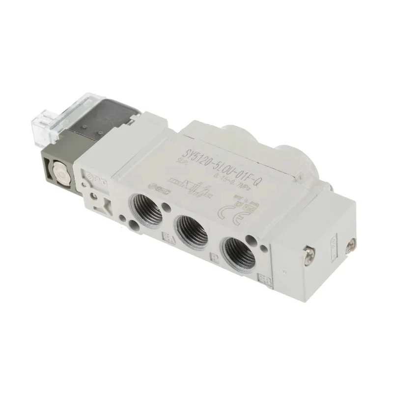 SMC Pneumatic Solenoid Valve 5/2 Spool Valve G 1/8 Port 24V DC 0.7 MPa Max Pressure SY5000