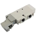 SMC Pneumatic Solenoid Valve 24V DC 0.7MPa 2071NL/min Flow Rate with Fluoro and Halogenated Nitrile Rubber Seals SY9000 