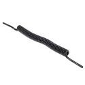 SMC Polyurethane Black 2 m Recoil Hose, Tube Outside Diameter 8mm, Tube Inside Diameter 5mm, Maximum Operating TCU0805B-1