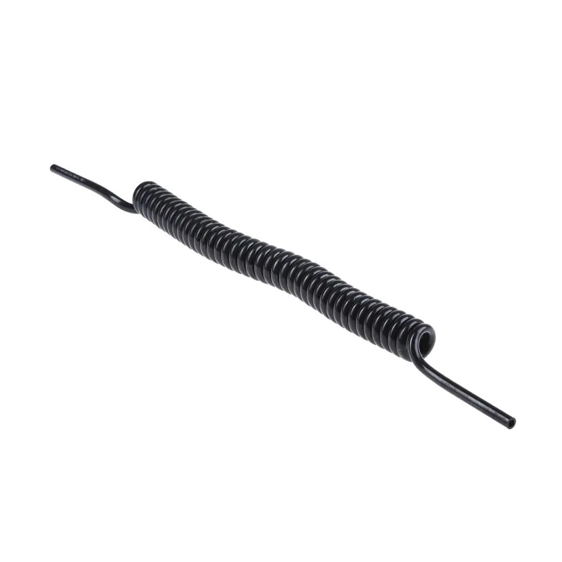 SMC Polyurethane Black 2 m Recoil Hose, Tube Outside Diameter 8mm, Tube Inside Diameter 5mm, Maximum Operating TCU0805B-1