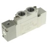 SMC Pneumatic Solenoid Valve Pilot G 1/8, 5-Port, 0.7 MPa, NC, Aluminium Body SY5000 Series