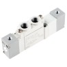 SMC Pneumatic Solenoid Valve Pilot G 1/8, 5/3 Function, Aluminium Body, Max Pressure 0.7 Mpa SYA5000