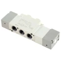 SMC Pneumatic Solenoid Valve Pilot G 1/8, 5/3 Function, Aluminium Body, Max Pressure 0.7 Mpa SYA5000
