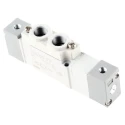 SMC Pneumatic Solenoid Valve Pilot G 1/8, 5/3 Function, Aluminium Body, Max Pressure 0.7 Mpa SYA5000