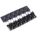 SMC 12 Tubes Polypropylene Tube Clip for Tube Diameter 4 mm OD, Operating Temperature -20°C to 60°C TM-04