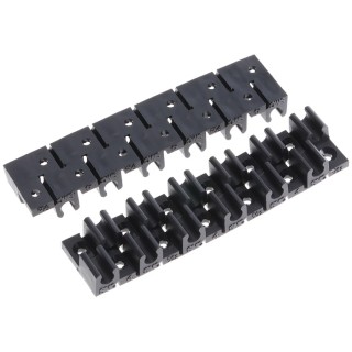 SMC 12 Tubes Polypropylene Tube Clip for Tube Diameter 4 mm OD, Operating Temperature -20°C to 60°C TM-04