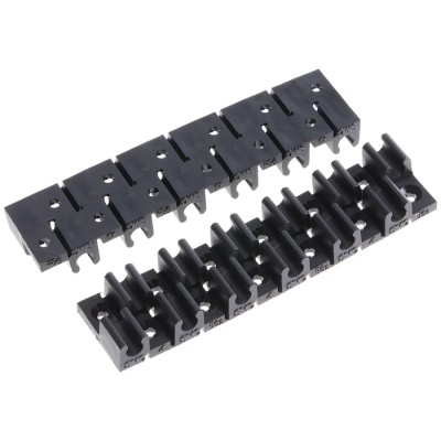 SMC 12 Tubes Polypropylene Tube Clip for Tube Diameter 4 mm OD, Operating Temperature -20°C to 60°C TM-04