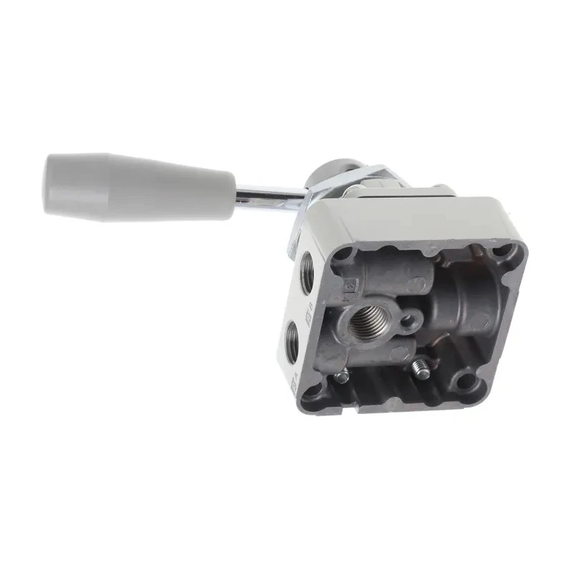 SMC Pneumatic Manual Control Valve Handle VH Series, NPT G 1/4, 4 Ports, 3 Positions, Die Cast Aluminium Body VH210-F02