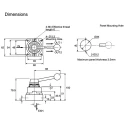 SMC Pneumatic Manual Control Valve Handle VH Series, NPT G 1/4, 4 Ports, 3 Positions, Die Cast Aluminium Body VH210-F02