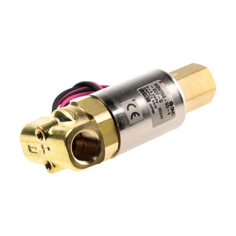 SMC Solenoid Valve, 3 Port, NO/NC, 24V DC, Brass Body, 10 bar Max Pressure VDW350-5G-4-02F-Q
