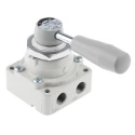 SMC Pneumatic Manual Control Valve Handle, VH Series, NPT G 1/4, 1 Mpa, Die Cast Aluminium VH212-F02