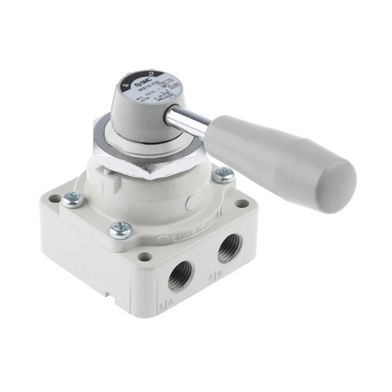 SMC Pneumatic Manual Control Valve Handle, VH Series, NPT G 1/4, 1 Mpa, Die Cast Aluminium VH212-F02