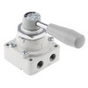 SMC Pneumatic Manual Control Valve Handle, VH Series, NPT G 1/4, 1 Mpa, Die Cast Aluminium VH212-F02
