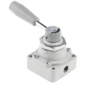 SMC Pneumatic Manual Control Valve Handle, VH Series, NPT G 1/4, 1 Mpa, Die Cast Aluminium VH212-F02