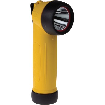 Wolf Safety IECEx ATEX Yellow LED Rechargeable Safety Torch 300 lm, 195 mm R-50H