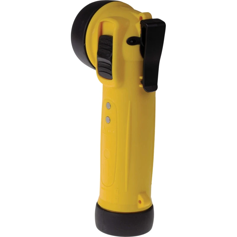 Wolf Safety IECEx ATEX Yellow LED Rechargeable Safety Torch 300 lm, 195 mm R-50H