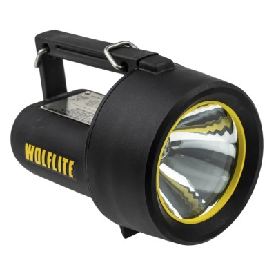 Wolf Safety IECEx/ATEX LED Hand Lamp Black Rechargeable Sealed Lead-Acid Battery IP66 H251ALED
