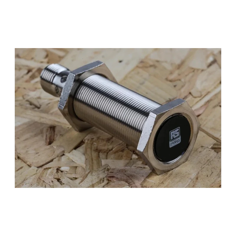 RS PRO Threaded Barrel Inductive Proximity Sensor M18 x 1 PNP 30V DC 5 mm Detection 200mA Output 701-8244