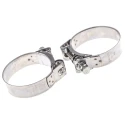 MIKALOR Hose & Jubilee Clip Wide Band Bolt Clip Stainless Steel Band, Zinc Plated Steel Bolt M0301919-4