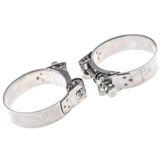 MIKALOR Hose & Jubilee Clip Wide Band Bolt Clip Stainless Steel Band, Zinc Plated Steel Bolt M0301919-4