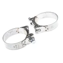 MIKALOR Hose & Jubilee Clip Wide Band Bolt Clip Stainless Steel Band Zinc Plated Steel Bolt M0301918-6