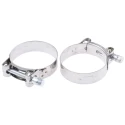 MIKALOR Hose & Jubilee Clip Wide Band Bolt Clip Stainless Steel Band Zinc Plated Steel Bolt M0301917-8