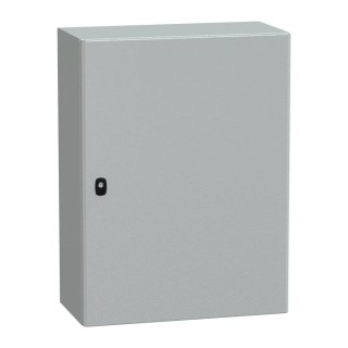 Schneider Electric PanelSeT S3D Series Steel Wall Box IP66 Rated 800 mm x 600 mm x 300 mm NSYS3D8630P