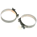 MIKALOR Hose & Jubilee Clip Wide Band Bolt Clip Stainless Steel and Zinc Plated Steel M0301924-0