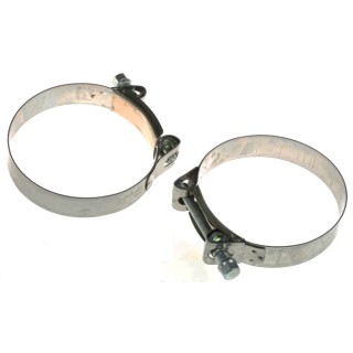 MIKALOR Hose & Jubilee Clip Wide Band Bolt Clip Stainless Steel and Zinc Plated Steel M0301924-0