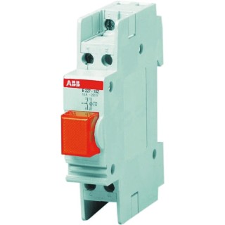 ABB 250V AC DIN Rail Push Button Circuit Trip 16A System Pro M Compact E217 2CCA703162R0001 E217-16-10D