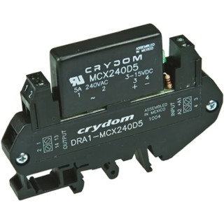 Sensata / Crydom Solid State Interface Relay 530 V AC Single Channel DIN Rail Mount Screw Terminal DRA1-MCX