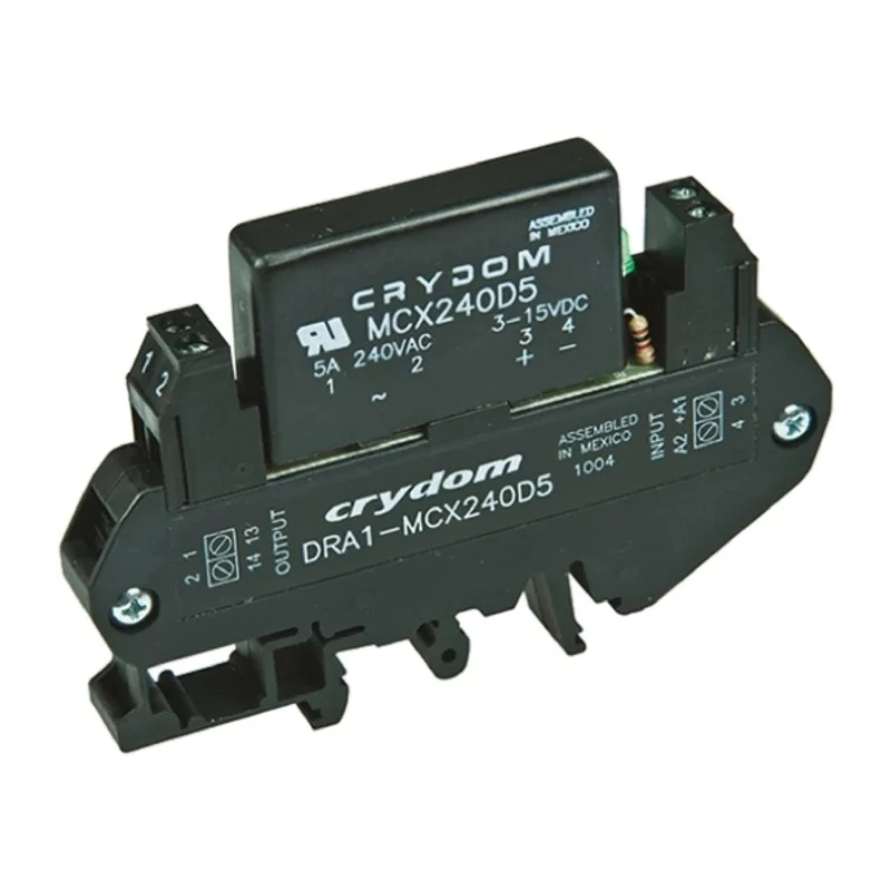 Sensata / Crydom Solid State Interface Relay 530 V AC Single Channel DIN Rail Mount Screw Terminal DRA1-MCX