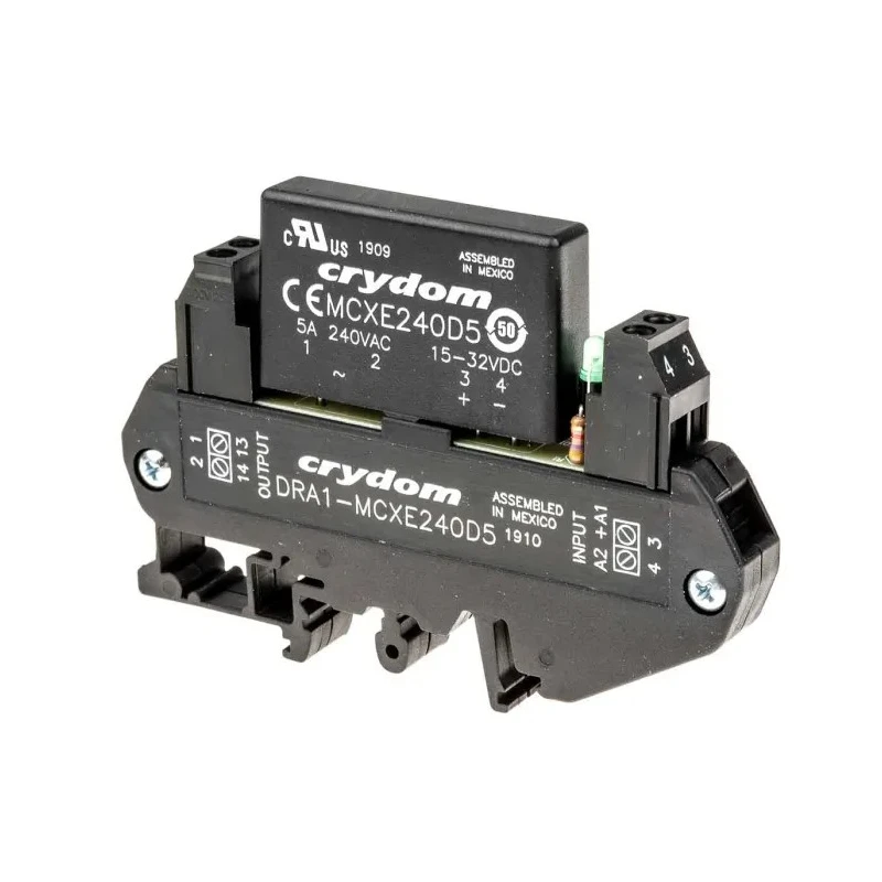 Crydom Solid State Interface Relay DRA1-MCX, Control Voltage 32V dc, DIN Rail Mount Screw Terminal