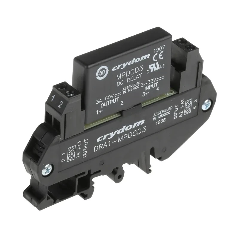 Sensata / Crydom Solid State Interface Relay SPNO Contact, Control Voltage 32V DC, Output 3-60V DC, DIN Rail Mount DRA1-MP