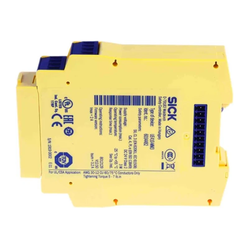 SICK UE410 Series Safety Controller 2 Safety Inputs 2 Safety Outputs 30V DC UE410