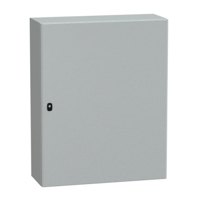 Schneider Electric PanelSet S3D Series Steel Wall Box IP66 Grey 1000 mm x 800 mm x 300 mm NSYS3D10830P