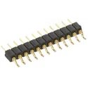 Preci-Dip 830 Series Right Angle Surface Pin Header, 9 Contacts, 2 mm Pitch, 1 Row, Unshrouded 830-80-009-40-001101