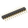 Preci-Dip 830 Series Right Angle Surface Pin Header, 9 Contacts, 2 mm Pitch, 1 Row, Unshrouded 830-80-009-40-001101