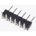 Preci-Dip 830 Series Right Angle Through Hole Pin Header, 6 Contacts, 2 mm Pitch, 1 Row, Unshrouded 830-80-006-20-001101
