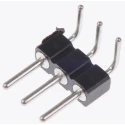 Preci-Dip 800 Series Right Angle Through Hole Pin Header, 3 Contacts, 2.54 mm Pitch, 1 Row, Unshrouded 800-80-003-20-001101
