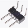 Preci-Dip 800 Series Right Angle Through Hole Pin Header, 3 Contacts, 2.54 mm Pitch, 1 Row, Unshrouded 800-80-003-20-001101