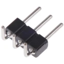 Preci-Dip 800 Series Right Angle Through Hole Pin Header, 3 Contacts, 2.54 mm Pitch, 1 Row, Unshrouded 800-80-003-20-001101