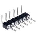 Preci-Dip 800 Series Right Angle Through Hole Pin Header, 6 Contacts, 2.54 mm Pitch, 1 Row, Unshrouded 800-80-006-20-001101